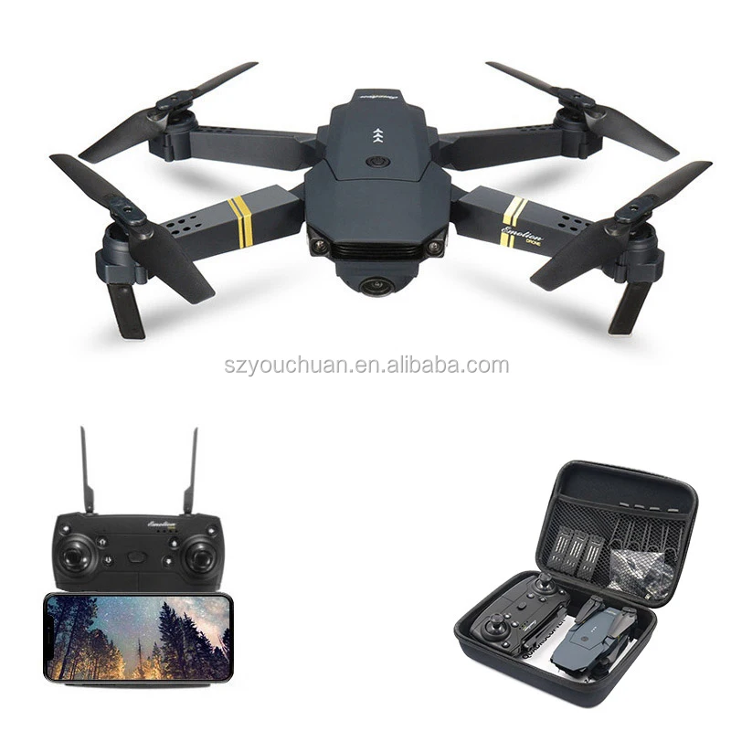 E58 WIFI FPV With 720P/1080P HD Wide Angle Camera High Hold Mode RC Drone Quadcopter RTF With battery With Bag