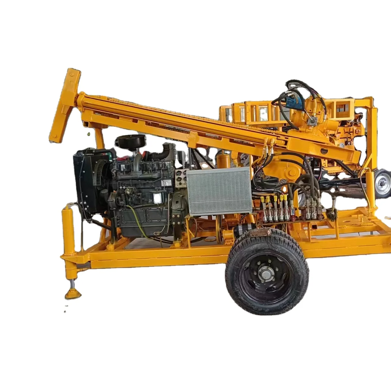 Простая в переноске буровая установка 200 м для бурения скважин с двойной водой и газом