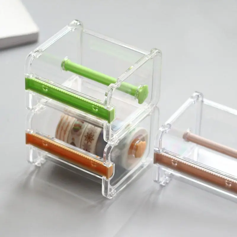 Adhesive paper tape holder washi tape dispenser