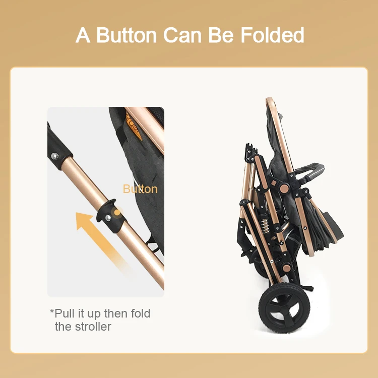 New Product China Stroller Baby Travel System Foldable High Quality Luxury Baby Pram 3 in 1 Stroller For Baby