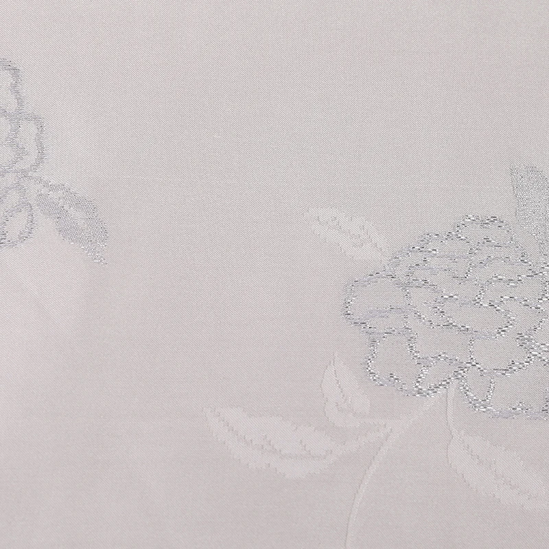 Hot sale 10% silver white shiny flower dyeable silk metallic jacquard satin fabric