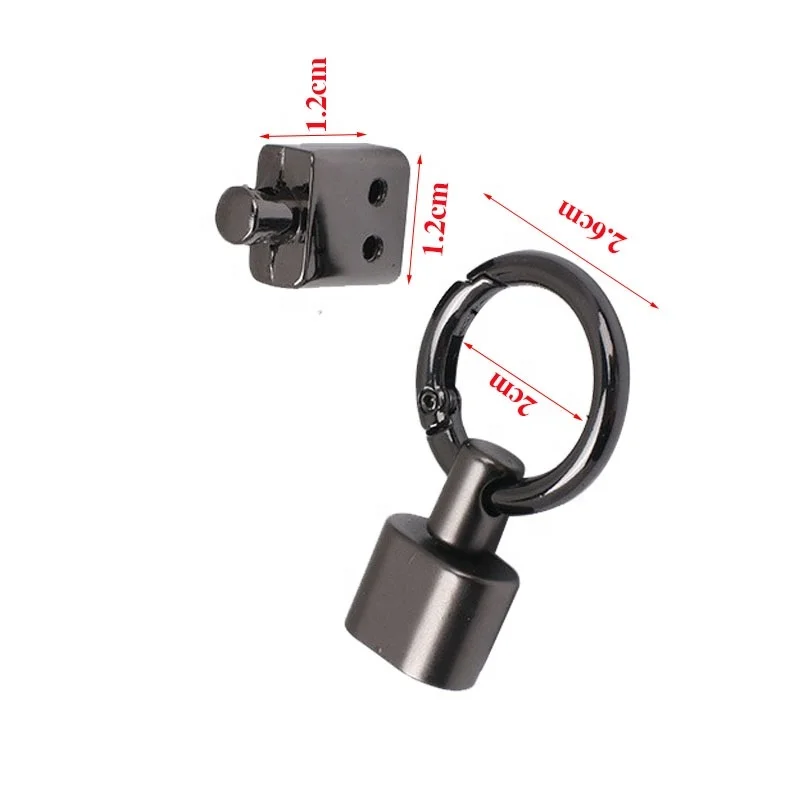 Tanai Wholesale car keychains manufacturers zinc alloy spring rings horseshoe buckles car accessories metal keychains