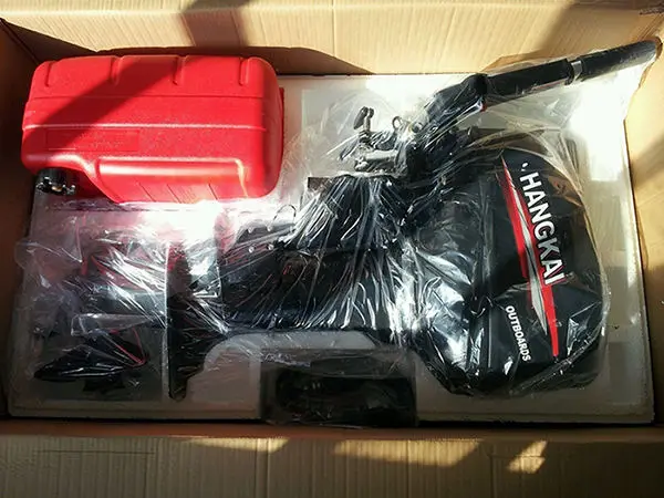 Wholesale HANGKAI 18HP Outboard Motors 2 Cylinder 2 Stroke Portable Gasoline Motor Marine Engine Chinese Brand for Sale