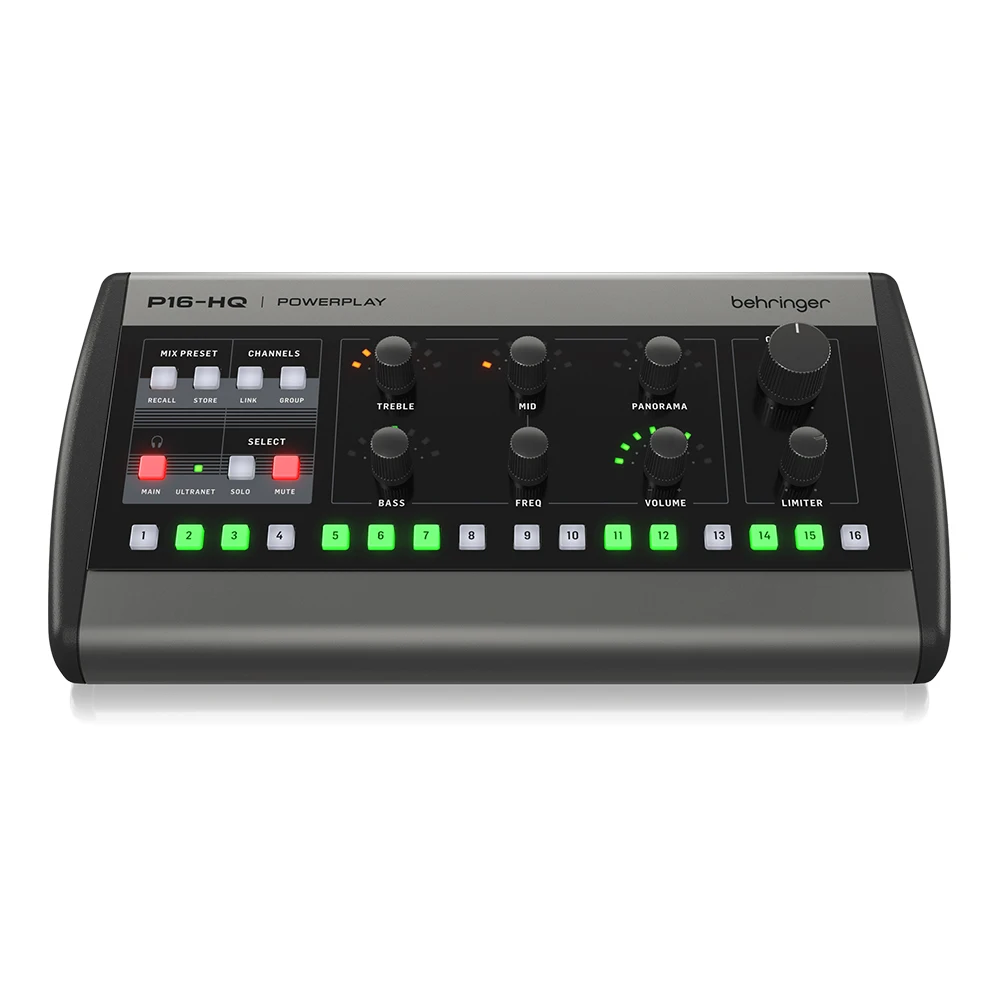 Behringer P16-HQ Personal Monitoring System 16-Channel Digital Mixer Pa System Studio Music Equipment
