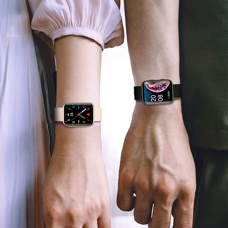 Black Smart Bracelet 3D Curved Screen Health reloj smart watch ultra fitness womens smart watches for women 2024