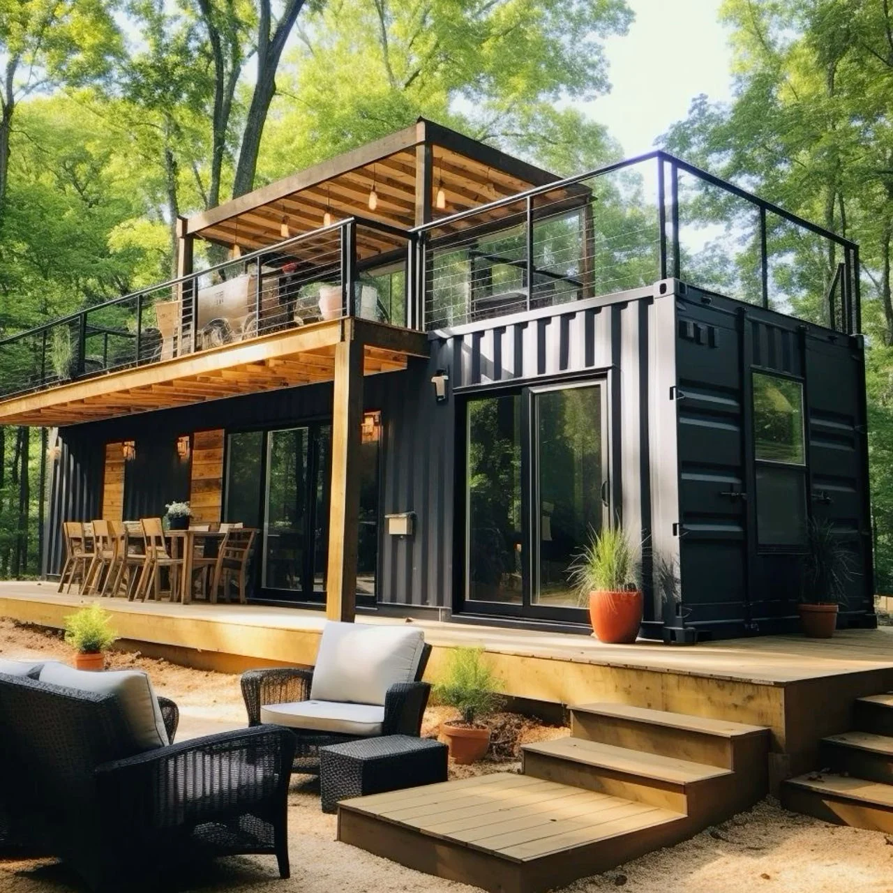 Prefabricadas плоская упаковка легко собрать 2 этажа 3 спальни модульные дома casas сборные контейнерные