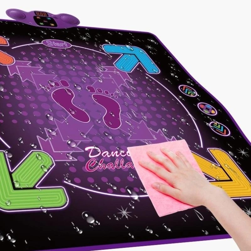 High Quality Factory Sell Purple Bloothtooth LED Display Body Slimming Pump It Up Dance Pad Fitness Square Dancing Pads