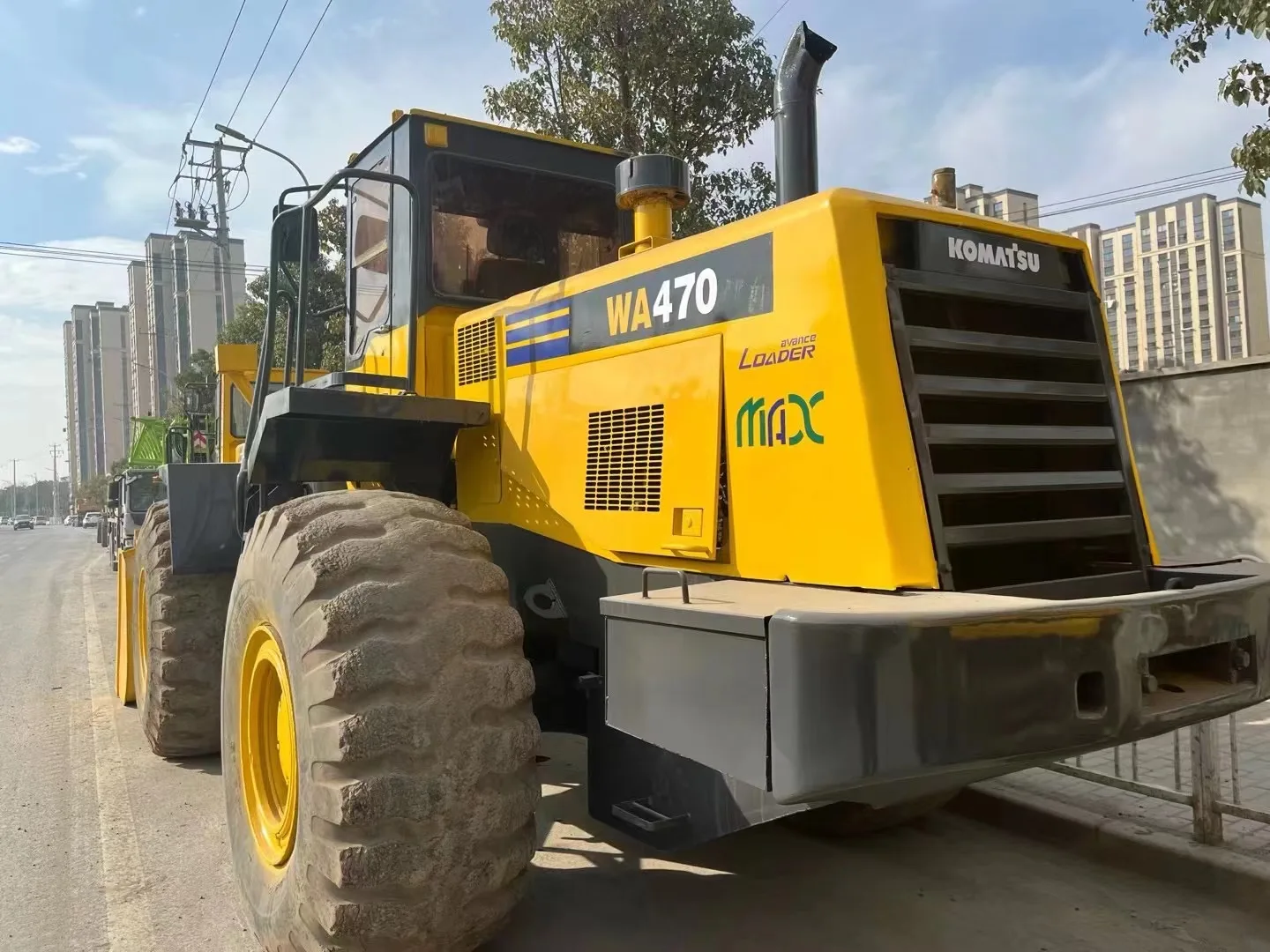 Original Japanese wheel loaders used Komatsu 470 for sale