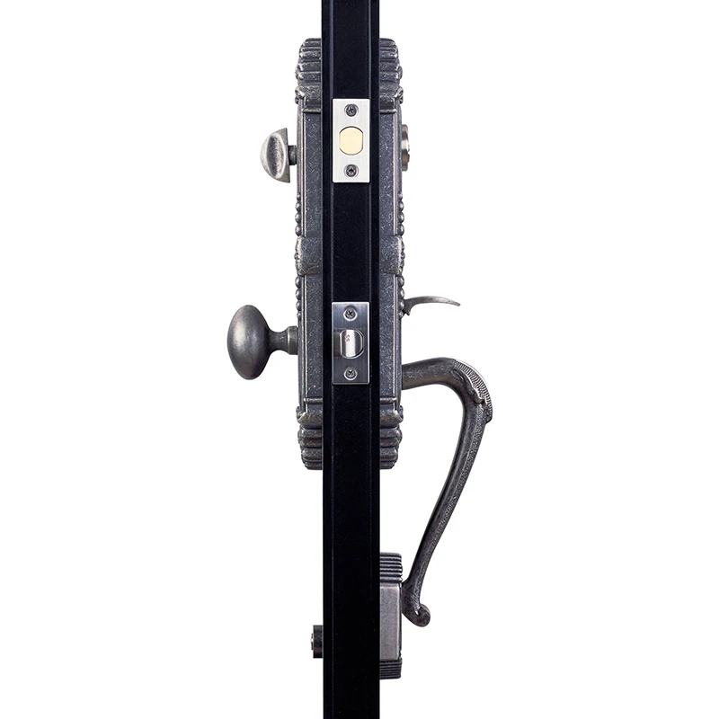 Zinc Alloy 60mm 70mm Adjustable Backset Tubular Door Handles Key Locks