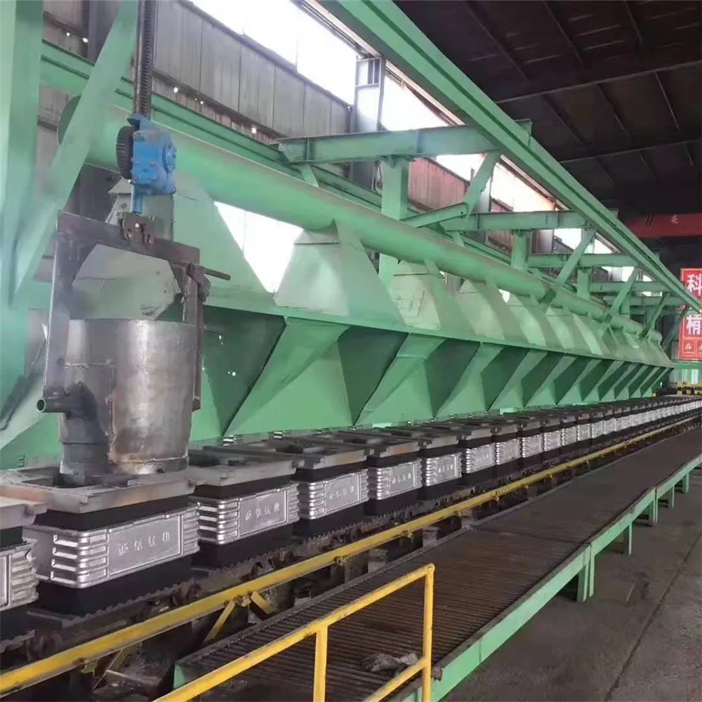 Automatic sand casting molding machine production line for green sand clay sand