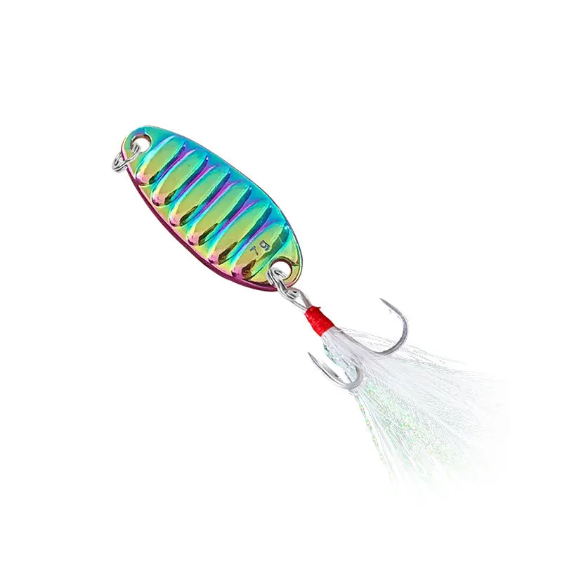 1.5g 3g 5g 7g 10g 15g 20g 25g 7 Colors Bionic bait wholesale High quality Metal Spoon Spinner Fishing Lures