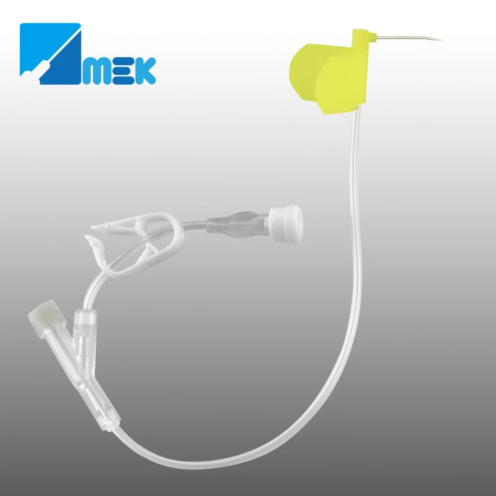 19G 20G 21G 22G disposable huber needle set with Y port and without Y port
