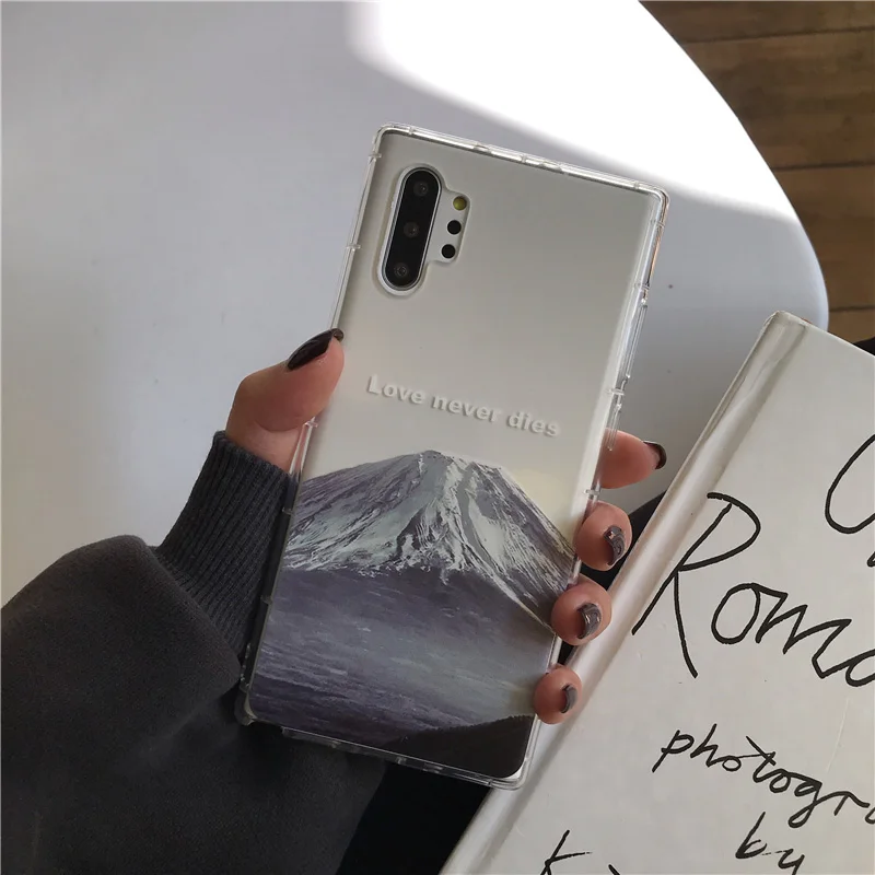 Color printing scenic style android phone case for samsung s 21 plus ultra case