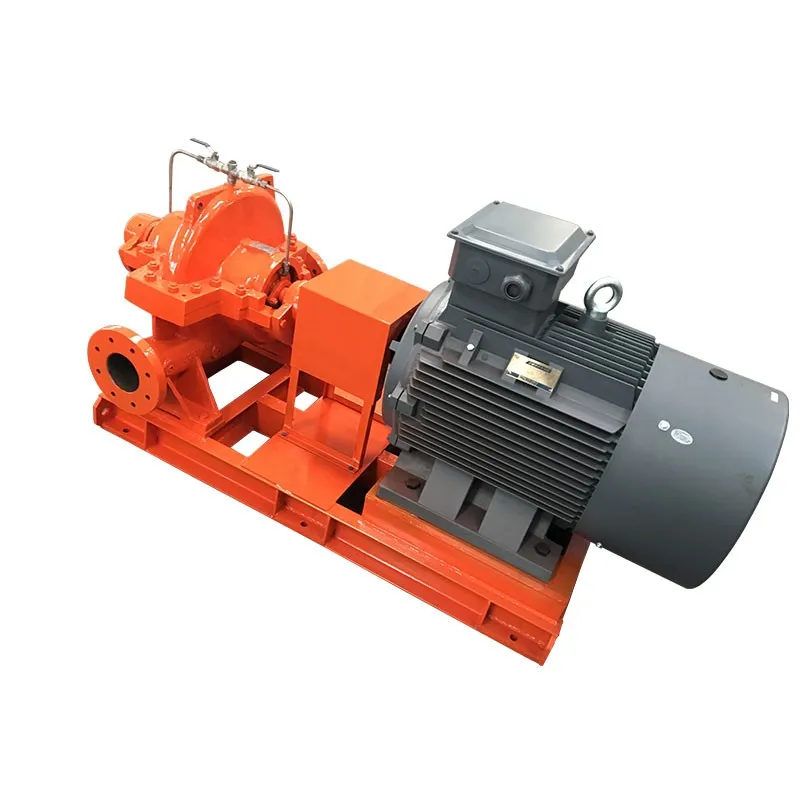 Large double suction cast iron fire pump
