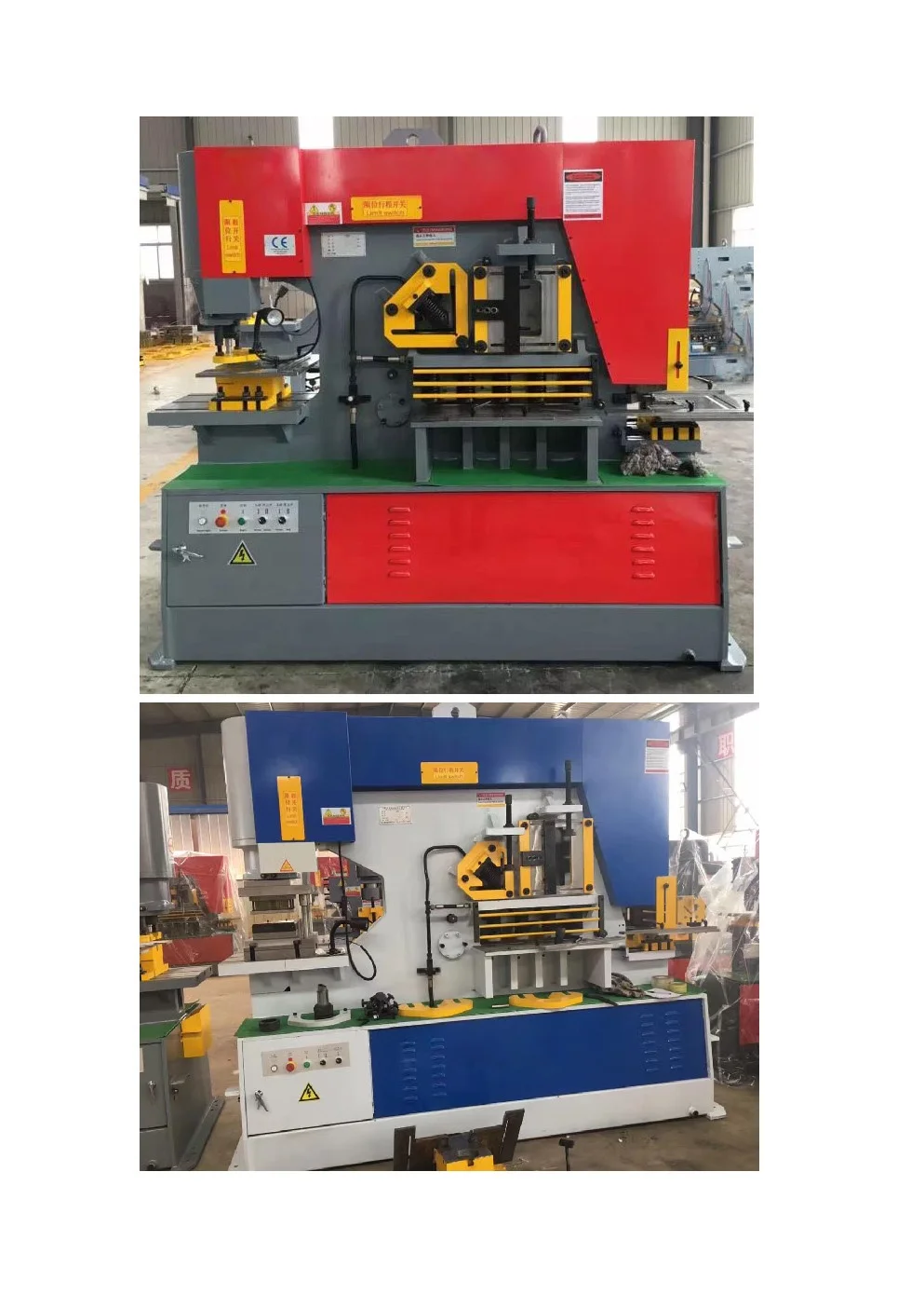 Q35Y-20 90Ton Double Cylinder Hydraulic Ironworker Steel Angle Bar Cutting Machine