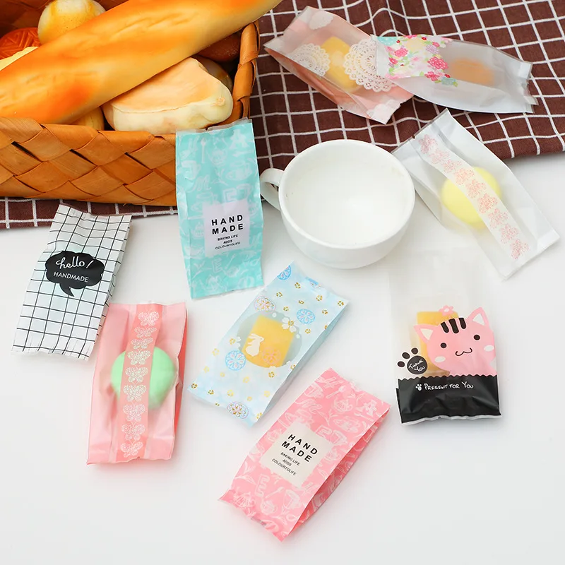 Cute Sweet Chocolate Candy Caramel Heat Seal Transparent Plastic Packaging Nougat Wrapper