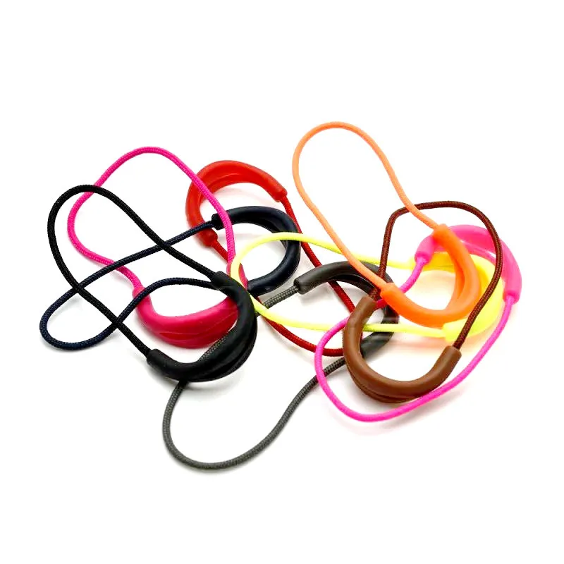 U Shape Non-slip Zipper Pullers PVC/TPU Zipper Tags Cord Replacement for Backpacks Jackets Zipper End Strap Lariat Accessories