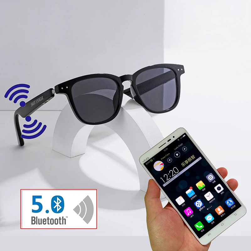 Wireless Headset Custom LOGO Polarized Audio Smart Designer Men Women Driving Bluetooth Sunglasses Glasses 2022