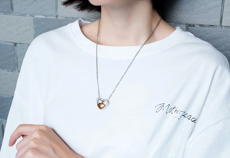 
pet Locket Heart cremation memorial urn ashes necklace jewelry keepsake pendant human 