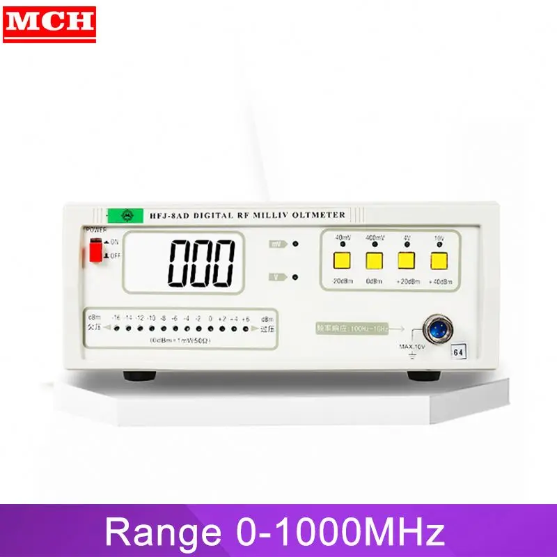 Milli voltmeterRF Millivoltmeter Digital 1000MHZ 1mV 10V LCD Display With 3999 Readout HFJ-8AD