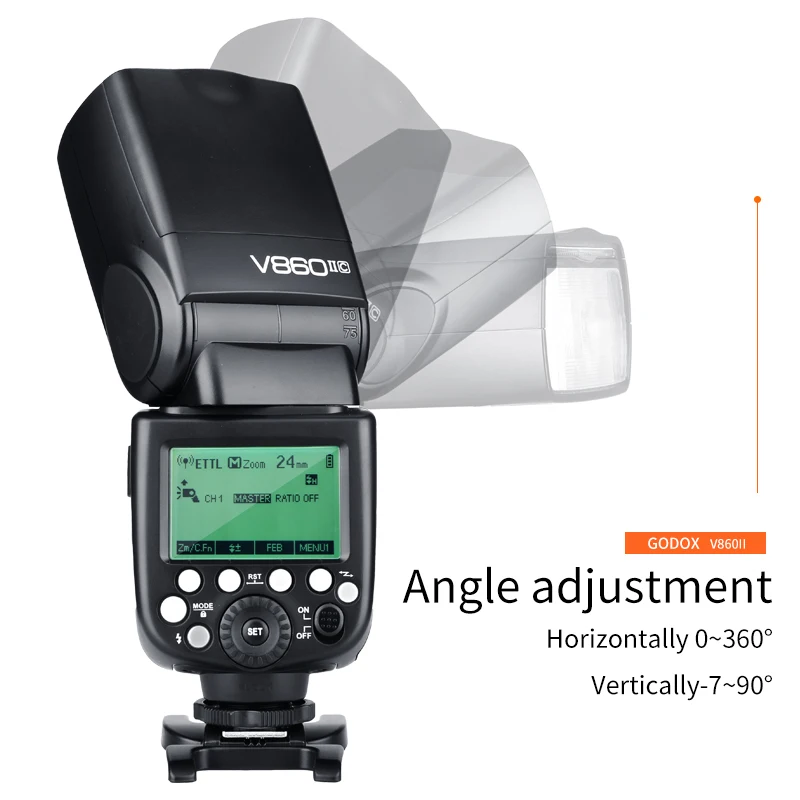 Godox V860II-C/N/S/F/O TTL HSS Flash with X2T-C/N/S/F/O Trigger for Canon Nikon Sony Fuji Olympus