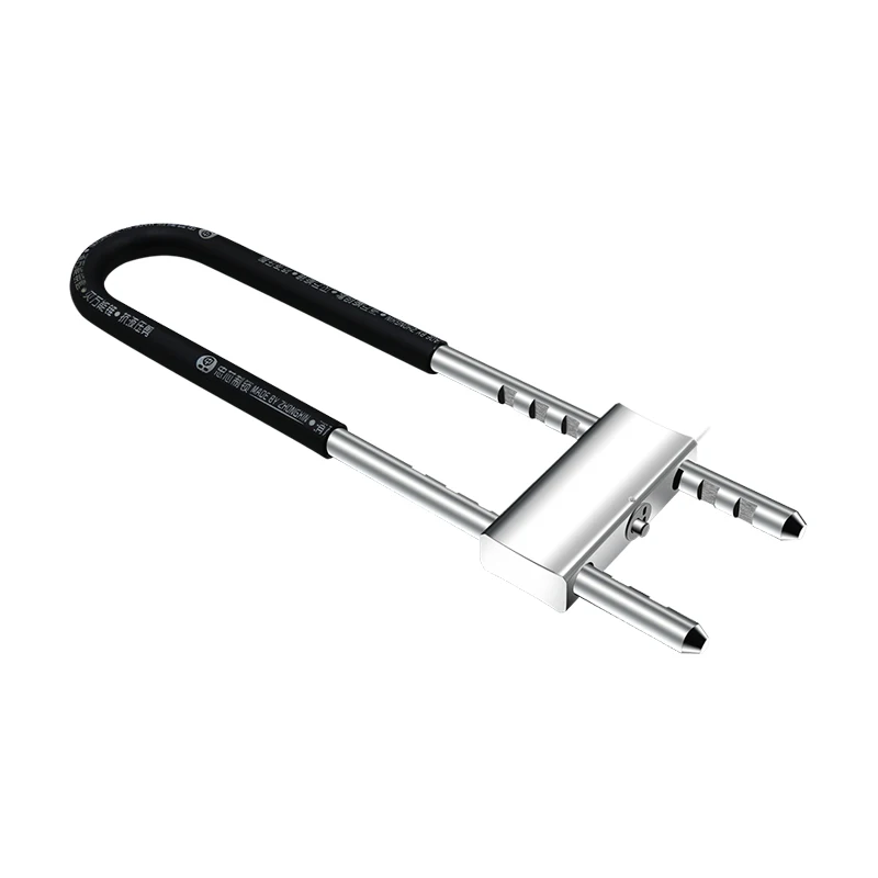 
Glass door lock long U-shaped lock high quality security anti-theft key lock 