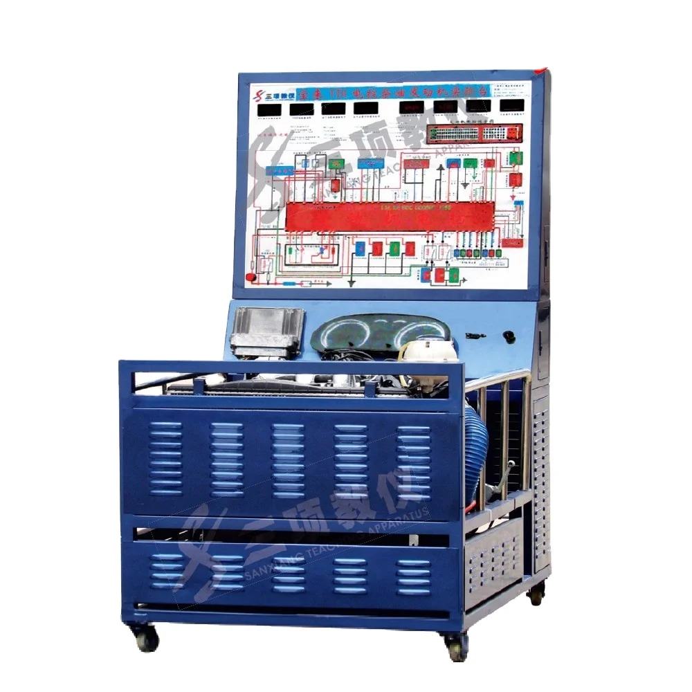 Automotive Training Equipment Teaching Attachments Electronic Controlled Engine Test Bench for School