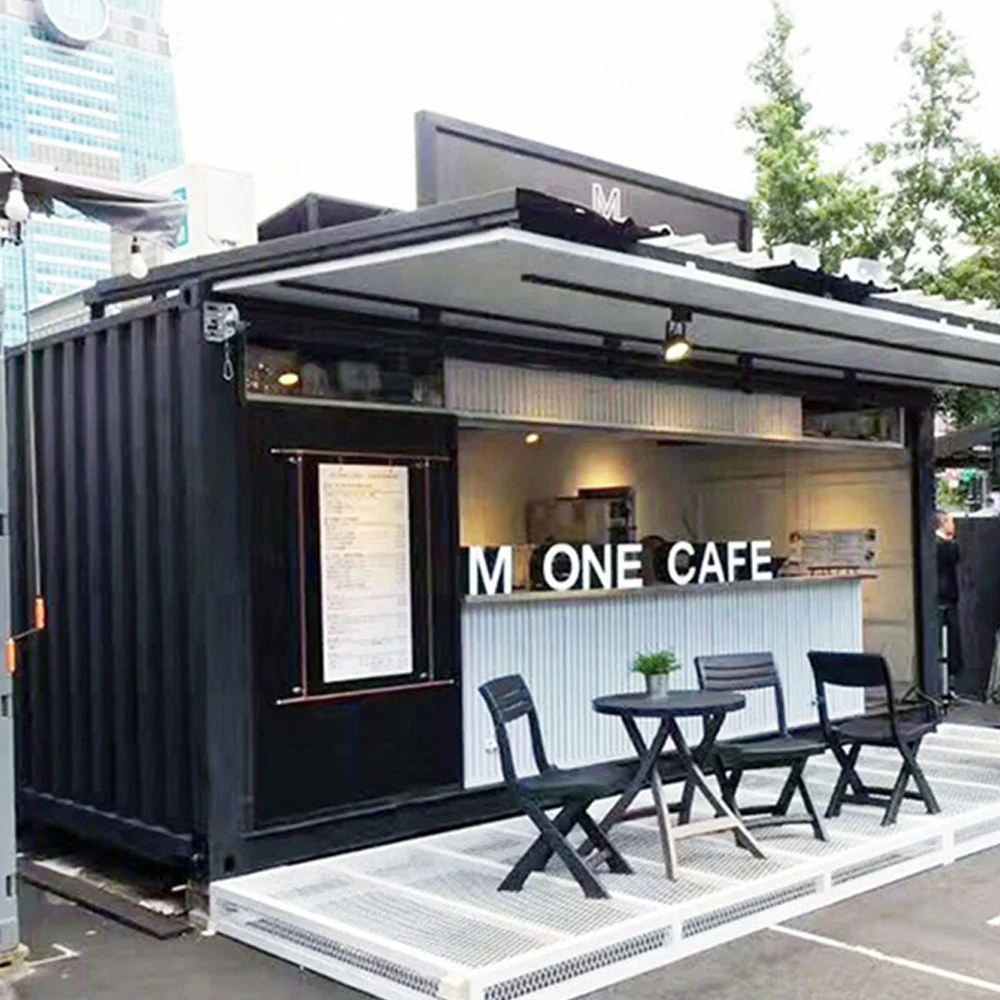 mexico prefab house Coffee Shop Restaurant food truck Shipping Container Bar Cafe With Kitchen cafe shop