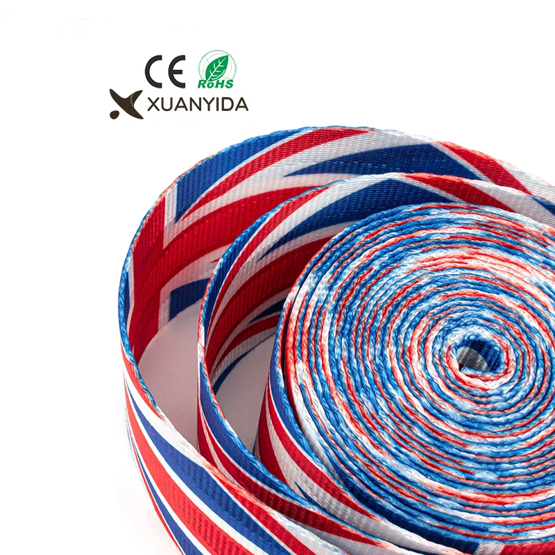 Custom logo British flag racing car safety seat belts