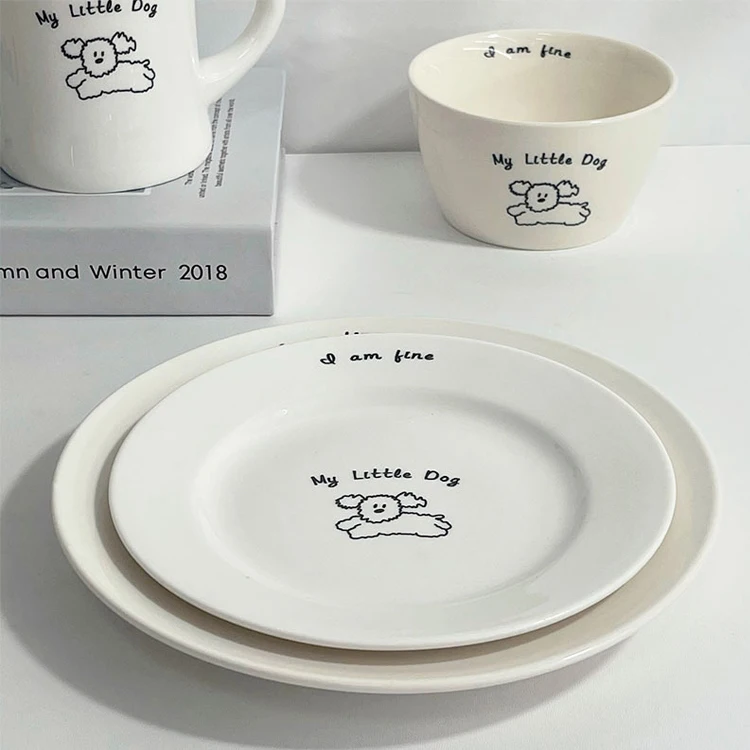 Ceramics White Plates Dinner Dishes Restaurant Wholesale Price Dinnerware Sets