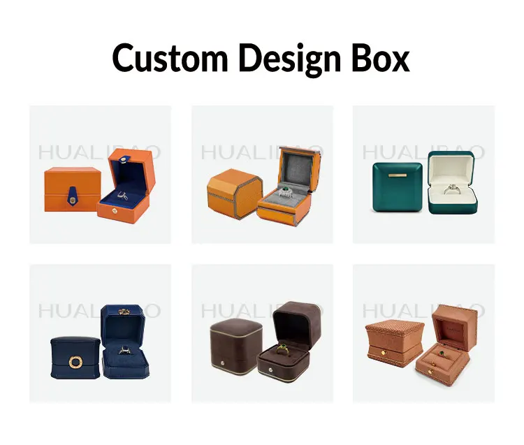 Factory luxury Custom Jewelry packaging box blue ring Box for jewelry gift