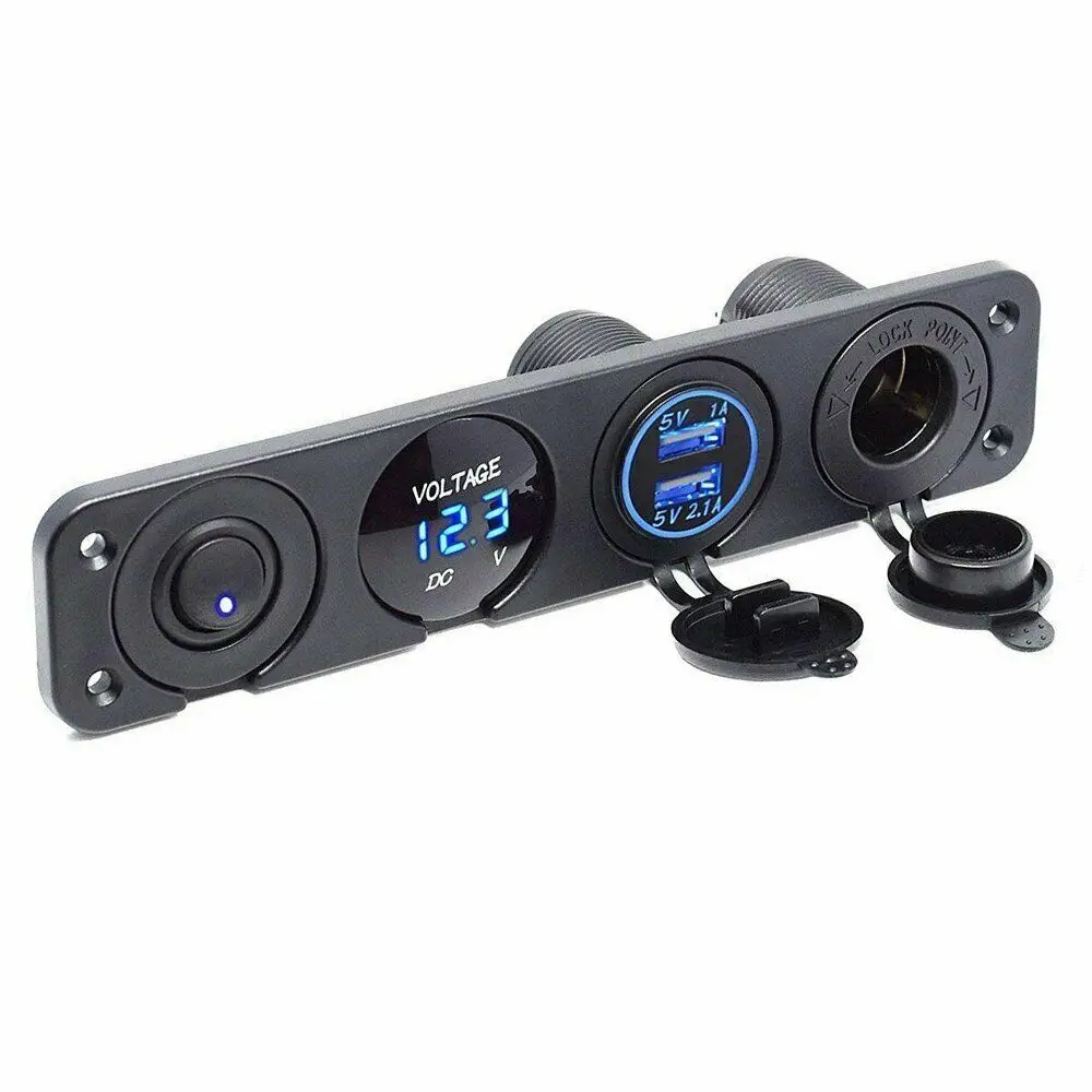 Автомобильное зарядное устройство с двумя USB-разъемами 12 В