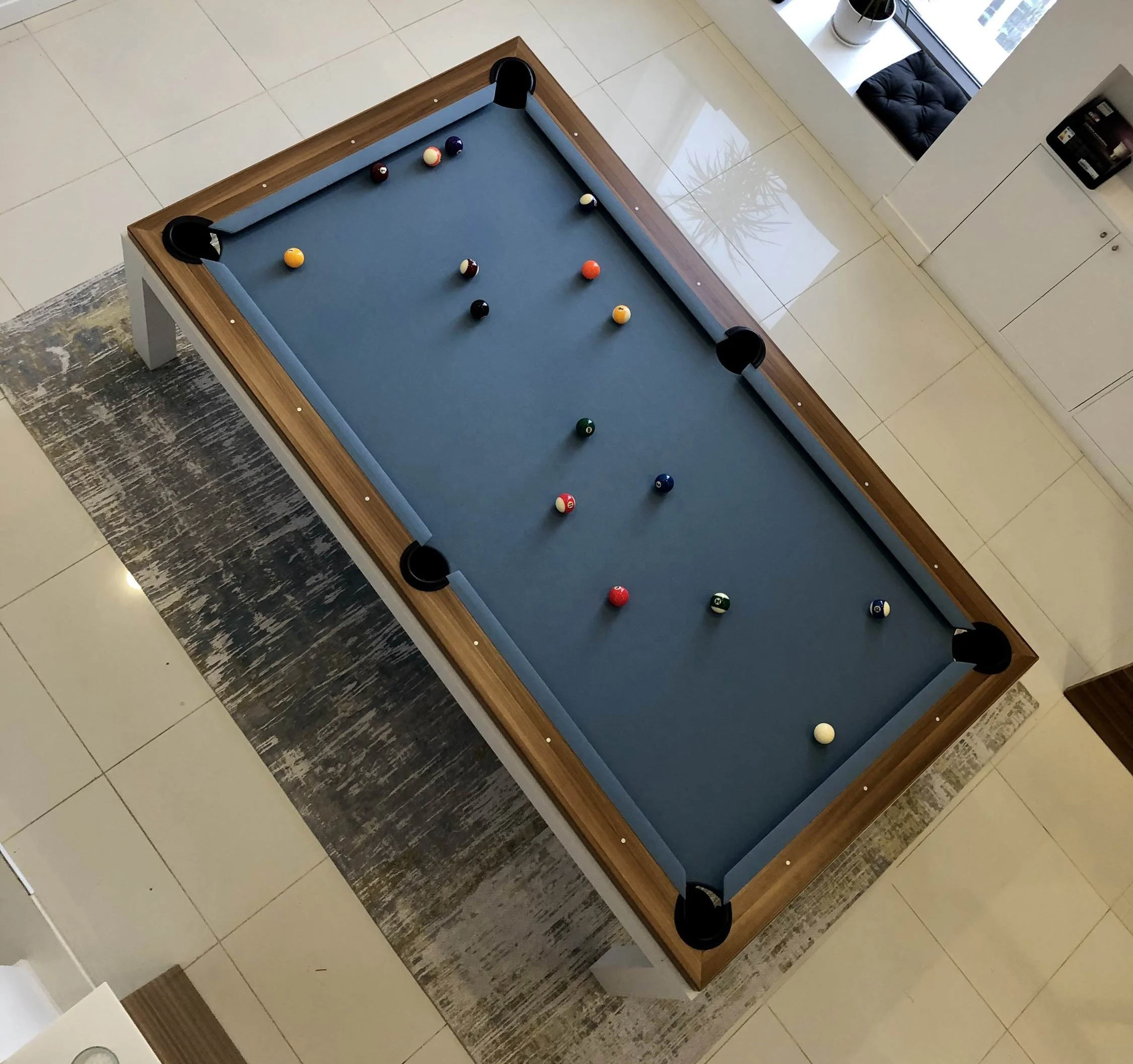 2021 Popular house dining room pool table dining top combo 7ft 8ft 9ft size for sale