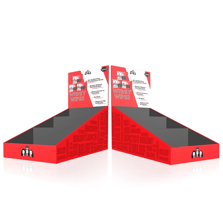 Custom Kraft Table Counter Top Box Display Case Countertop Corrugated Cardboard Pdq Paper Counter Display Box