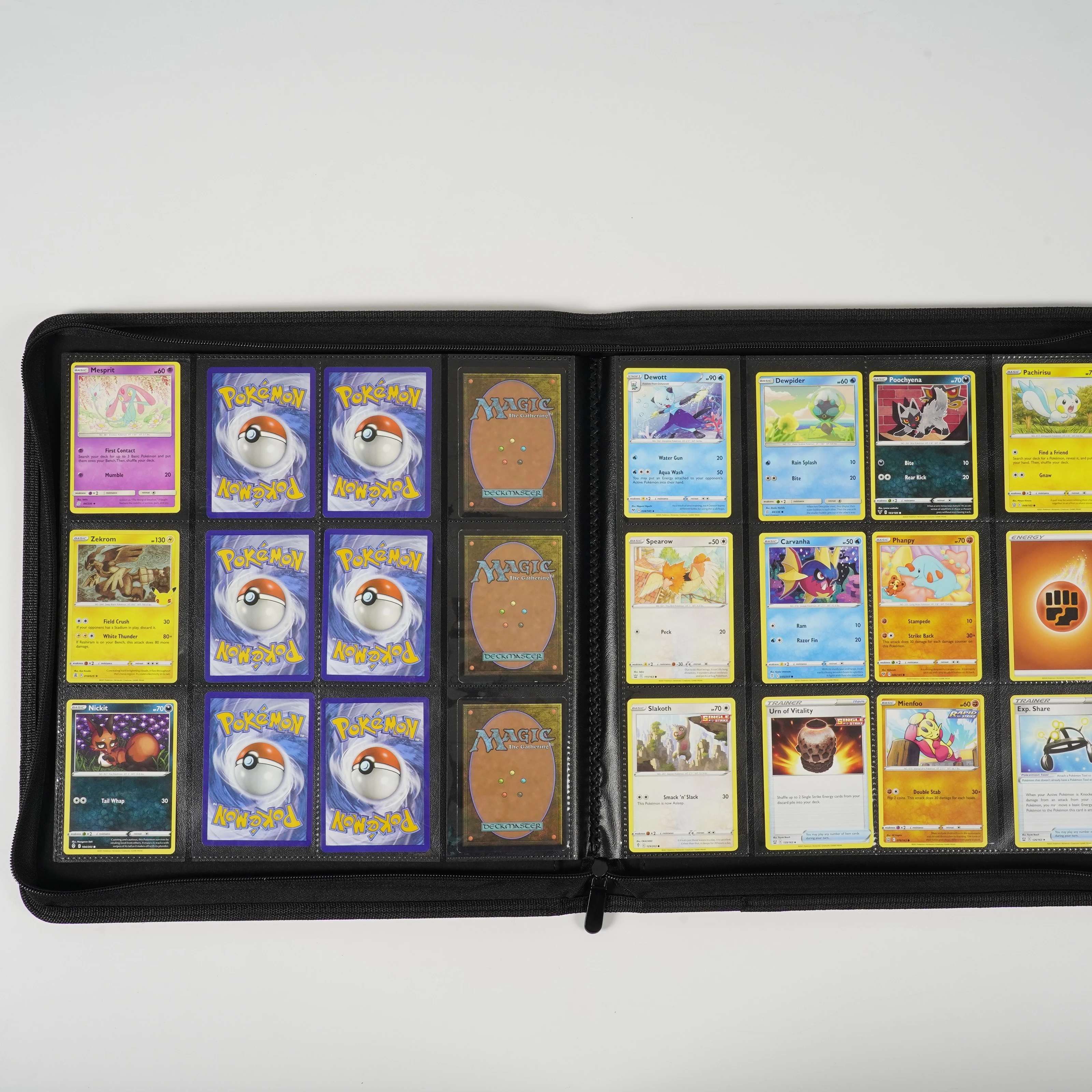 Poke Card Folder Gold Nice OEM Customized Style Packing School Office Logo Printing Custom PU Leather A6 Leather Products Album