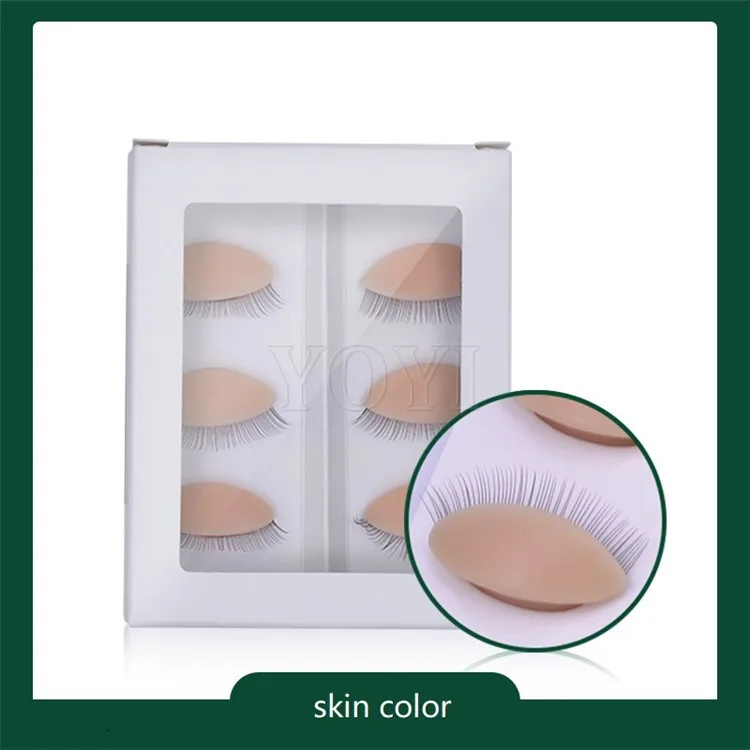 Lash Mannequin Head Removable Eye/Eyelid Practice Silicon for Beginners Eyelash Extension Training Boxed Tool Model