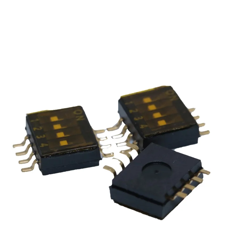 6 x6 mini programmable timer slide digit code dip switch carte 12V single poles smd digital DIP code pcb rotary switches