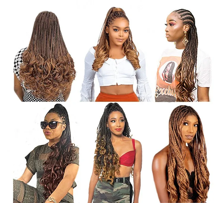 Wholesale Synthetic Crotchet Hair Piece Attachment Spiral French Curls Braiding Hair  Extensions