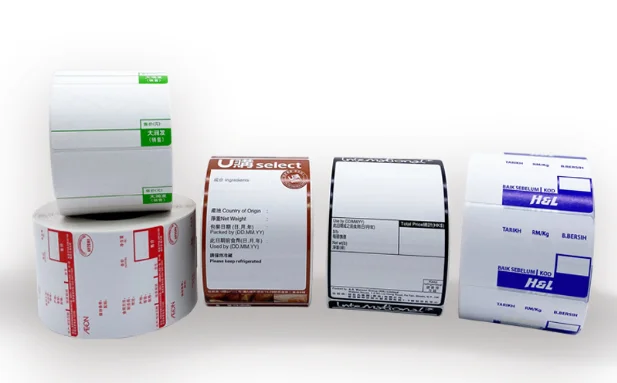 60x40mm Scale Label Digital Weight Scale Barcode Label For supermarket