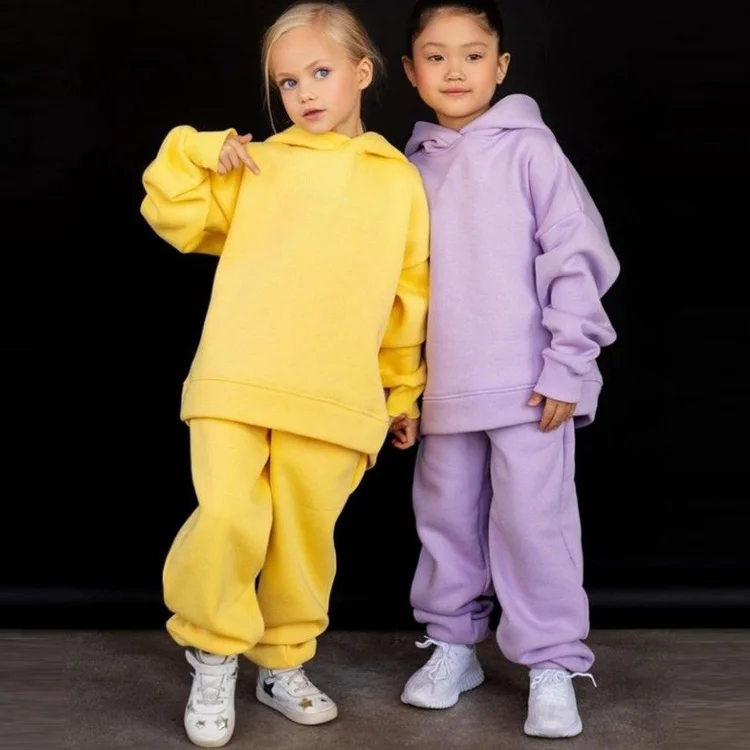 Customize Children Clothing Baby Sweatsuits Wholesale Sports Set Apparel High Quality Comfortable New Design Kids Tracksuits