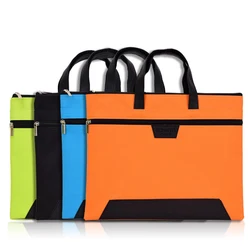 2019 Folder Document Bag Man Laptop Handbags Portable File Bag Business Briefcase Organizer Notebook Handbags Solid Color