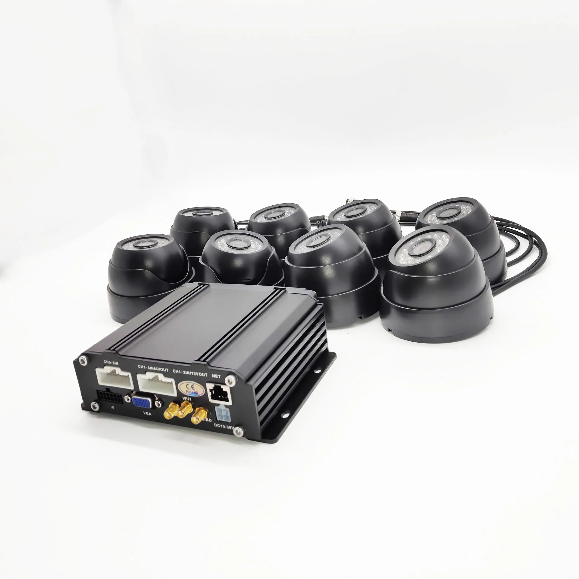  4G Мобильный NVR 1080P AHD Автомобильный видеорегистратор 8CH HDD + SD карта WIFI GPS