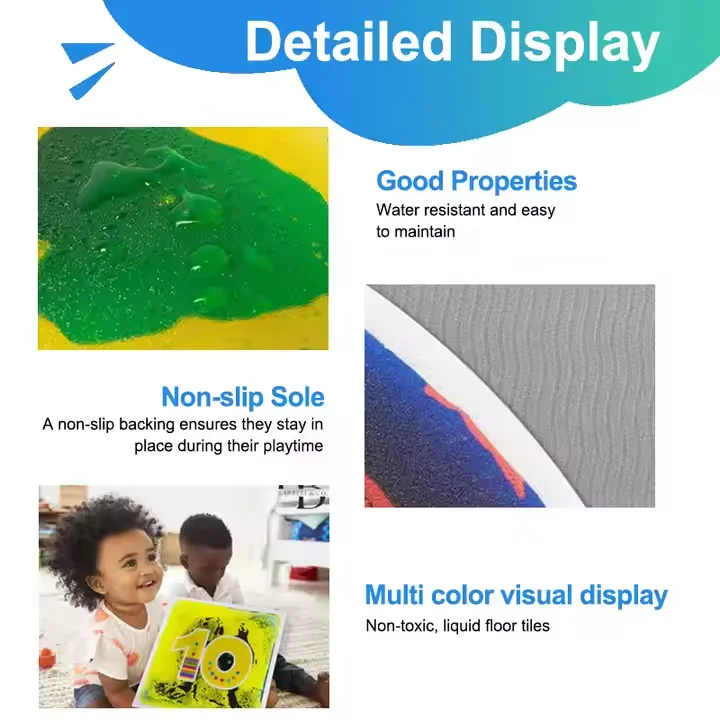 High Quality Educational Bear Toy Sensory Mats Unisex Fun Intelligent Plays Function 2-4 Years 6mm PVC Wood Material Fun Years