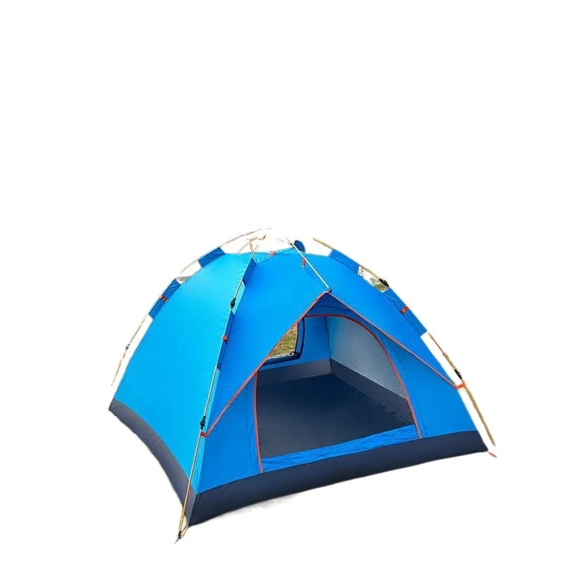 Outdoor Oxford Fabric Single Speed Open Automatic Double Mosquito Protection Thickened Sun Protection Camping and Beach tent