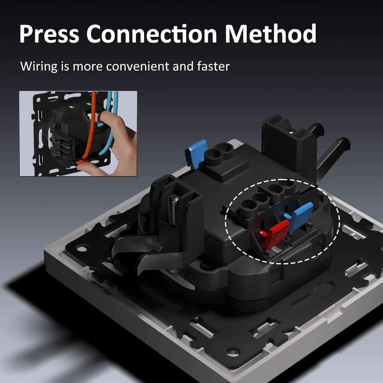 MVAVA PC Matte Texture Skin Feeling Panel TV Telephone Computer Satellite Outlet Wall Power Electric Plug RJ45 Internet Socket