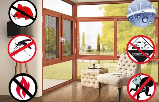 SS304 316 Stainless Steel Protective Window Insect Screen with Black Polyethylene Coating  anti-theft stainless steel security