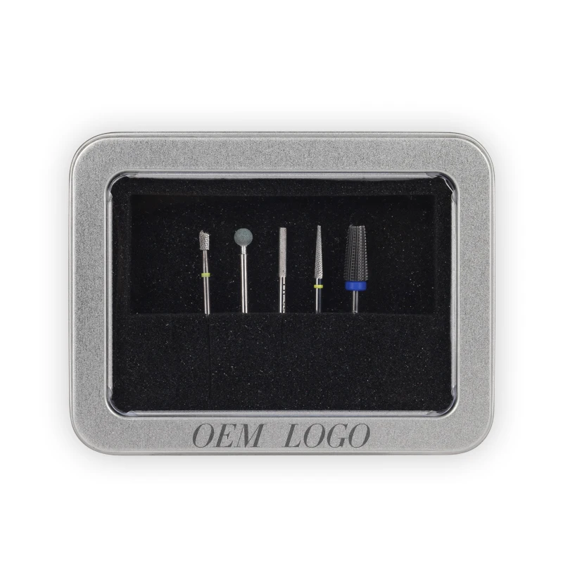 5pcs/Sets Carbide Rotate Electric Nail Drill Bits Pedicure Manicure Cleaning Nail File Cuticle Cutter