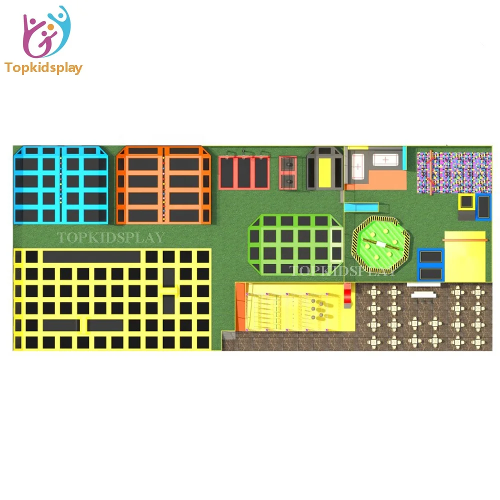 Topkidsplay  Jumping Fitness Trampoline  and Indoor Trampoline for Children Amusement Park