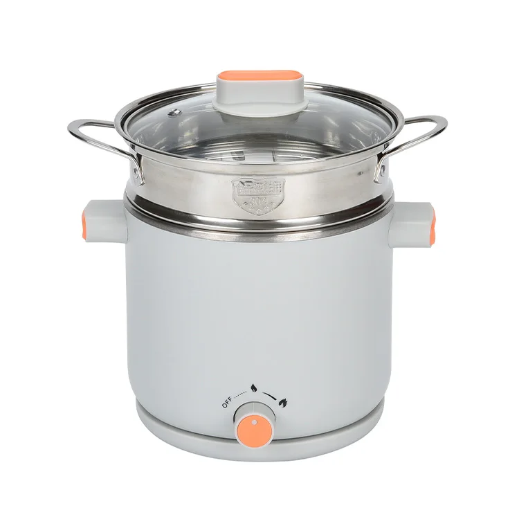 mini 1.5L  hot sale kitchen supplies 304 stainless steel Multi-function electric steamer pot hot pot cooker electric stew pot