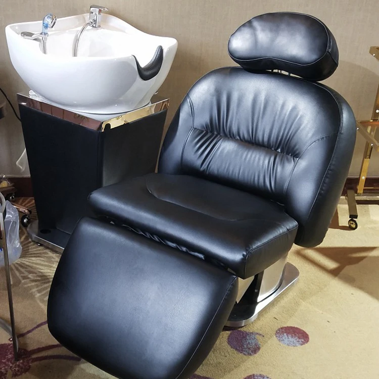 Shampoo Sink And Chair Electric Salon Chair Massage Spa Chair